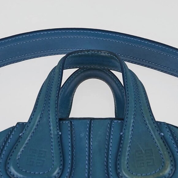Givenchy Blue Leather Small Nightingale Bag - Picture 9 of 12